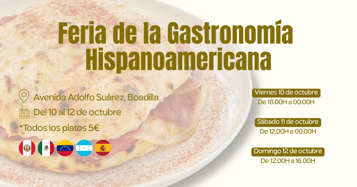Boadilla celebra su primera Feria de la Gastronomía Hispanoamericana