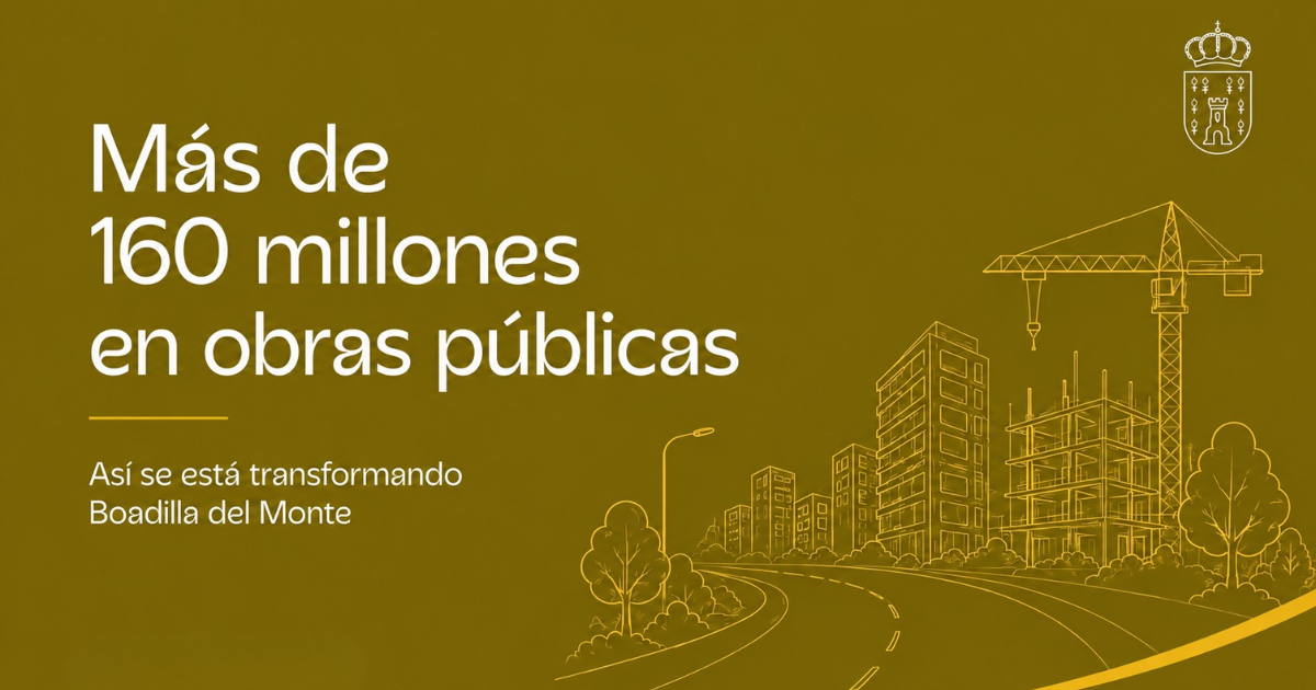 Más de 160 millones en obras públicas en Boadilla
